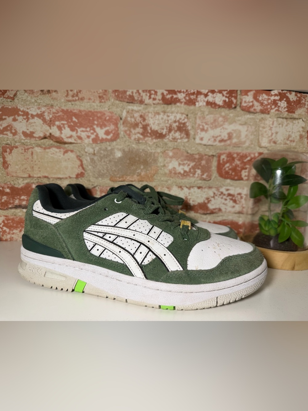 ASICS EX89 "Omakase Pack - White/Green" colorway